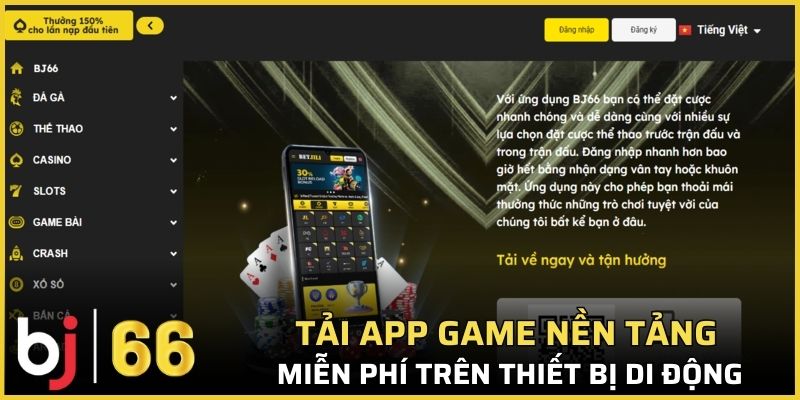 Tải app game nền tảng miễn phí trên thiết bị di động